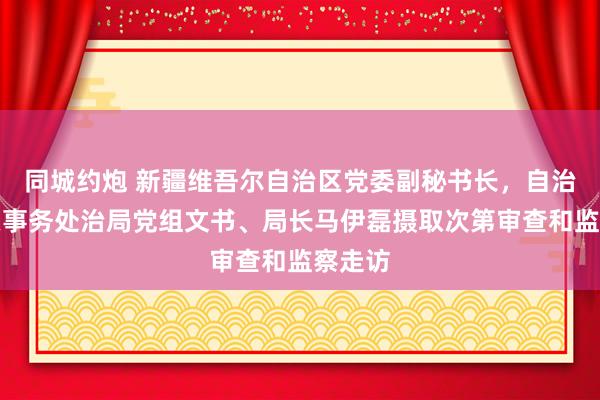 同城约炮 新疆维吾尔自治区党委副秘书长，自治区机关事务处治局党组文书、局长马伊磊摄取次第审查和监察走访